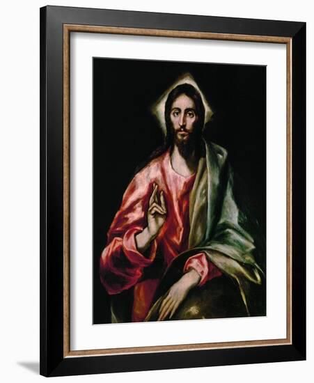 Christ Redeemer, 1610-1614-El Greco-Framed Giclee Print