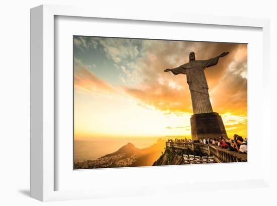 Christ Redeemer Rio De Janeiro-null-Framed Art Print