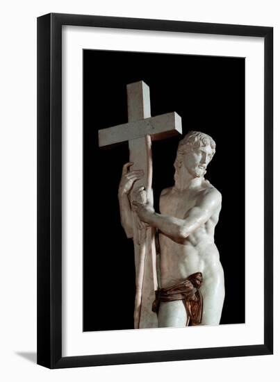 Christ Redeemer with the Cross, Detail (Marble Sculpture, 1519-1520)-Michelangelo Buonarroti-Framed Giclee Print