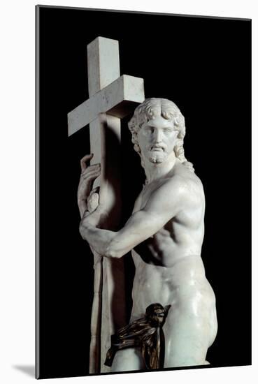 Christ Redeemer with the Cross, Detail (Marble Sculpture, 1519-1520)-Michelangelo Buonarroti-Mounted Giclee Print