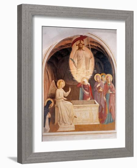 Christ Resurrected or The Message of the Angel-Beato Angelico-Framed Art Print