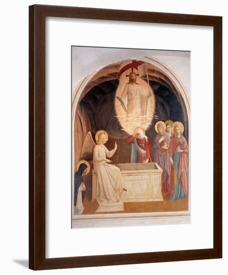 Christ Resurrected or The Message of the Angel-Beato Angelico-Framed Art Print