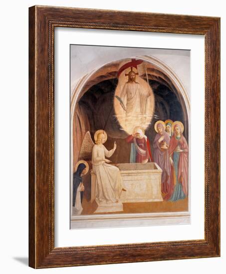 Christ Resurrected or The Message of the Angel-Beato Angelico-Framed Art Print