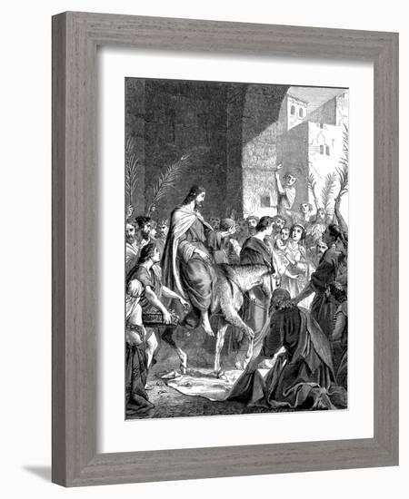 Christ Riding into Jerusalem on an Ass, C1860-null-Framed Giclee Print