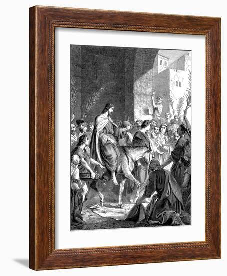 Christ Riding into Jerusalem on an Ass, C1860-null-Framed Giclee Print