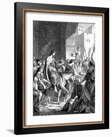 Christ Riding into Jerusalem on an Ass, C1860-null-Framed Giclee Print