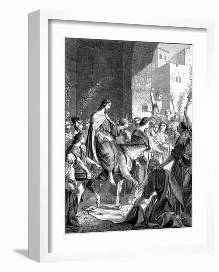 Christ Riding into Jerusalem on an Ass, C1860-null-Framed Giclee Print