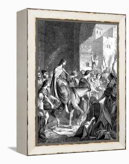 Christ Riding into Jerusalem on an Ass, C1860-null-Framed Premier Image Canvas