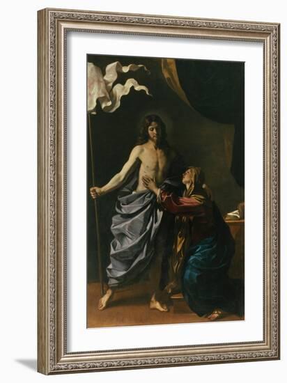 Christ Risen Appears to His Mother, 1629-Guercino (Giovanni Francesco Barbieri)-Framed Giclee Print