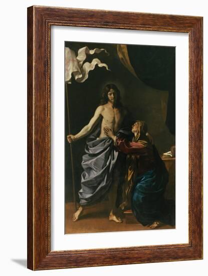 Christ Risen Appears to His Mother, 1629-Guercino (Giovanni Francesco Barbieri)-Framed Giclee Print