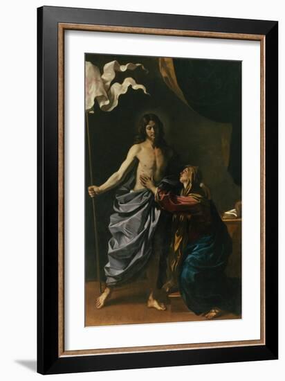 Christ Risen Appears to His Mother, 1629-Guercino (Giovanni Francesco Barbieri)-Framed Giclee Print