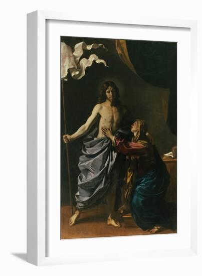 Christ Risen Appears to His Mother, 1629-Guercino (Giovanni Francesco Barbieri)-Framed Giclee Print