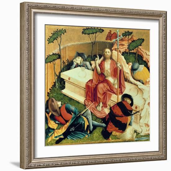 Christ Rising from the Tomb, the Wings of the Wurzach Altar, 1437-Hans Multscher-Framed Giclee Print