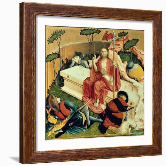 Christ Rising from the Tomb, the Wings of the Wurzach Altar, 1437-Hans Multscher-Framed Giclee Print