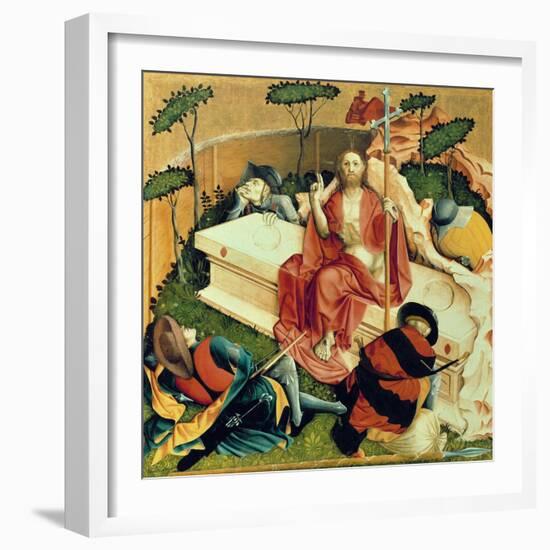 Christ Rising from the Tomb, the Wings of the Wurzach Altar, 1437-Hans Multscher-Framed Giclee Print