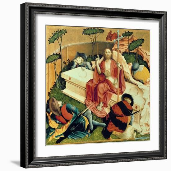 Christ Rising from the Tomb, the Wings of the Wurzach Altar, 1437-Hans Multscher-Framed Giclee Print