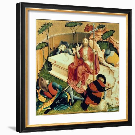 Christ Rising from the Tomb, the Wings of the Wurzach Altar, 1437-Hans Multscher-Framed Giclee Print