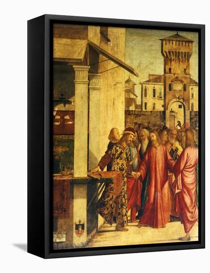 Christ's Calling of St Matthew-Vittore Carpaccio-Framed Premier Image Canvas