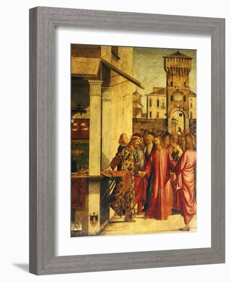 Christ's Calling of St Matthew-Vittore Carpaccio-Framed Giclee Print