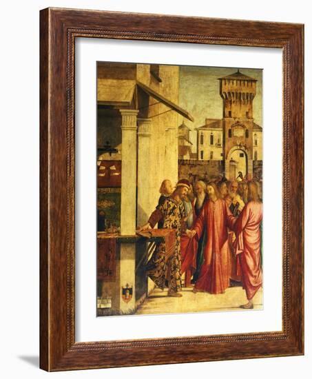 Christ's Calling of St Matthew-Vittore Carpaccio-Framed Giclee Print