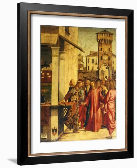 Christ's Calling of St Matthew-Vittore Carpaccio-Framed Giclee Print