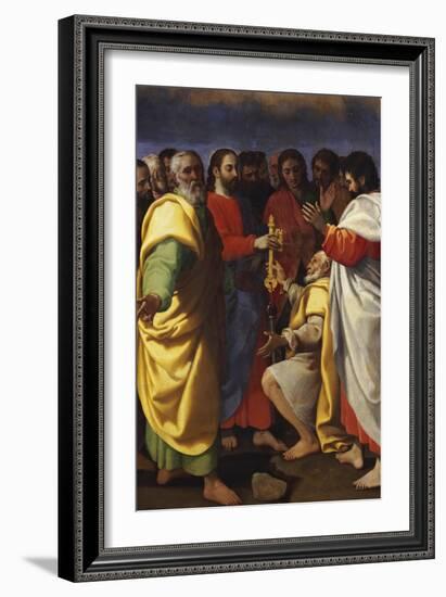 Christ's Charge to Saint Peter-Giuseppe Vermiglio-Framed Giclee Print
