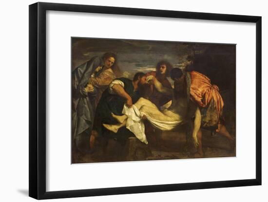 Christ's Deposition in the Tomb-Titian (Tiziano Vecelli)-Framed Giclee Print