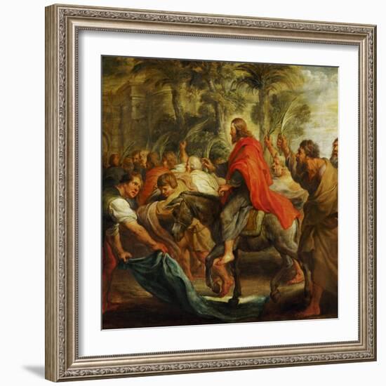 Christ's Entry into Jerusalem, 1632-Peter Paul Rubens-Framed Giclee Print