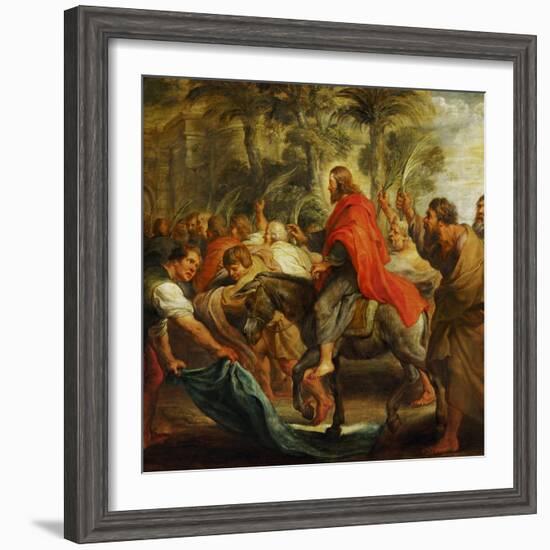 Christ's Entry into Jerusalem, 1632-Peter Paul Rubens-Framed Giclee Print