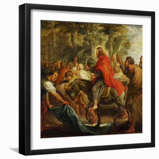 Christ's Entry into Jerusalem, 1632-Peter Paul Rubens-Framed Giclee Print