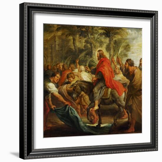 Christ's Entry into Jerusalem, 1632-Peter Paul Rubens-Framed Giclee Print