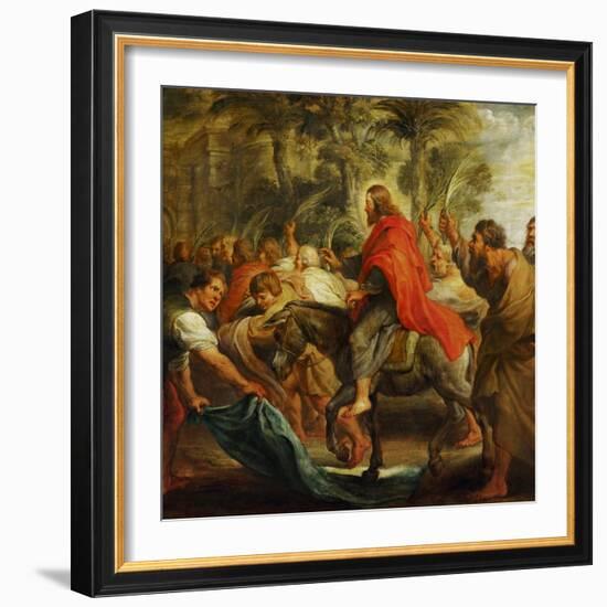 Christ's Entry into Jerusalem, 1632-Peter Paul Rubens-Framed Giclee Print