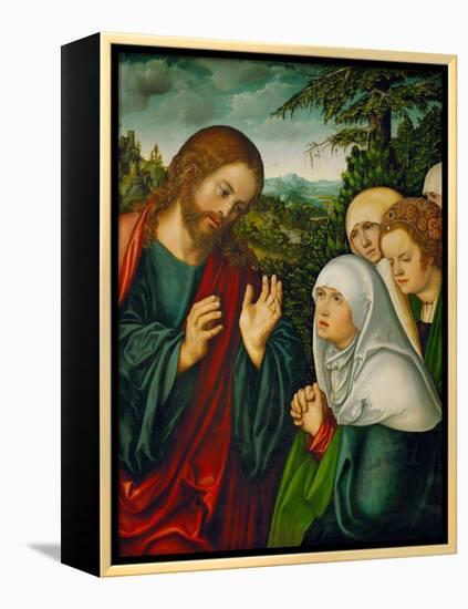 Christ's Farewell to the Holy Women, circa 1520-Lucas Cranach the Elder-Framed Premier Image Canvas