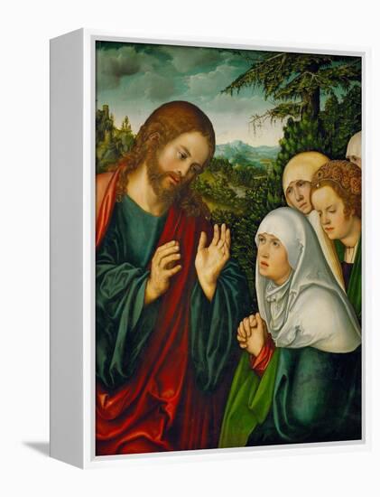 Christ's Farewell to the Holy Women, circa 1520-Lucas Cranach the Elder-Framed Premier Image Canvas