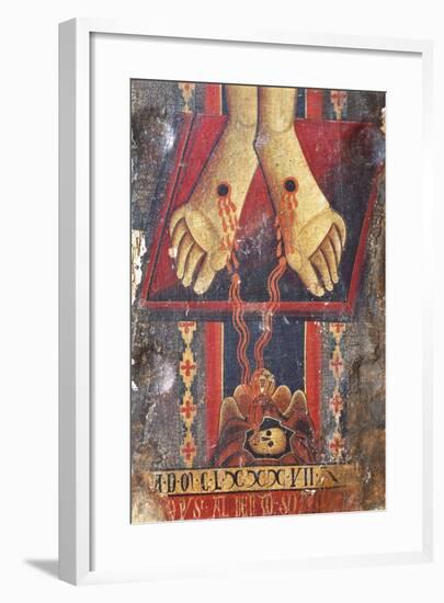 Christ's Feet, Detail from the Crucifix, 1187-Alberto Sotio-Framed Giclee Print