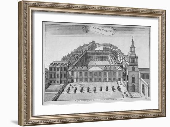 Christ's Hospital, City of London, 1755-Benjamin Cole-Framed Giclee Print