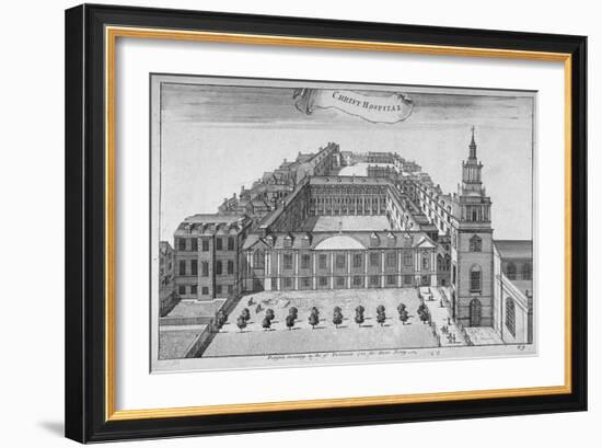 Christ's Hospital, City of London, 1755-Benjamin Cole-Framed Giclee Print