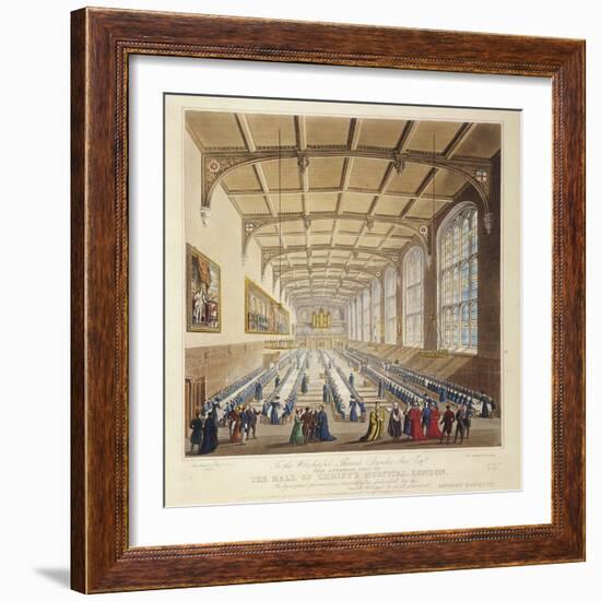 Christ's Hospital, London, 1830-George Hawkins-Framed Giclee Print