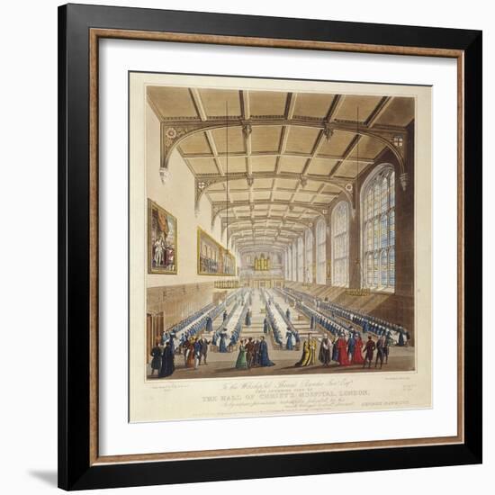 Christ's Hospital, London, 1830-George Hawkins-Framed Giclee Print