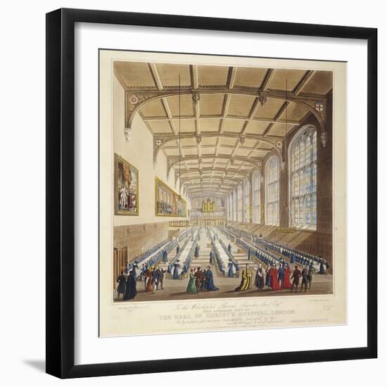 Christ's Hospital, London, 1830-George Hawkins-Framed Giclee Print