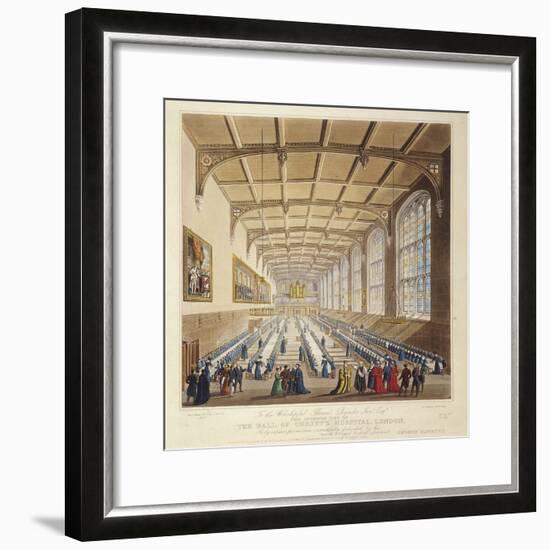 Christ's Hospital, London, 1830-George Hawkins-Framed Giclee Print