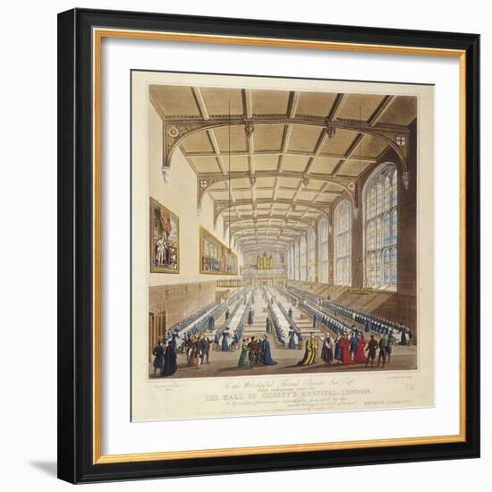 Christ's Hospital, London, 1830-George Hawkins-Framed Giclee Print