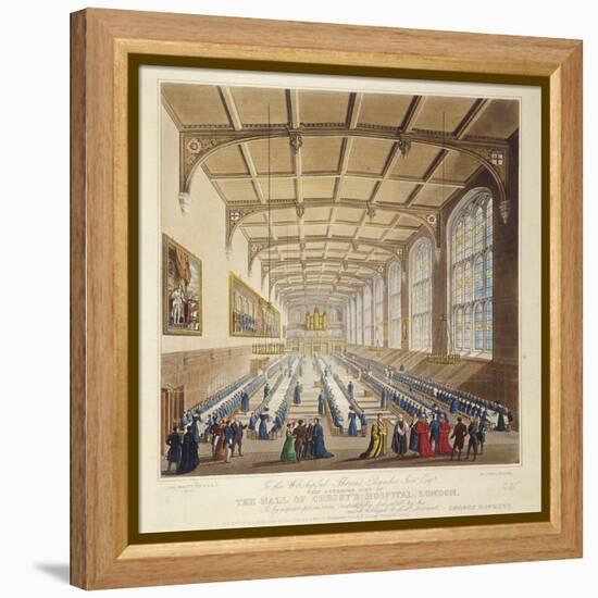 Christ's Hospital, London, 1830-George Hawkins-Framed Premier Image Canvas