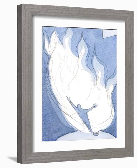 Christ's Love of the Father is like Fire Meeting Fire, in Which We Share and are Purified, 2001 (W/-Elizabeth Wang-Framed Giclee Print