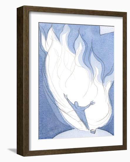 Christ's Love of the Father is like Fire Meeting Fire, in Which We Share and are Purified, 2001 (W/-Elizabeth Wang-Framed Giclee Print