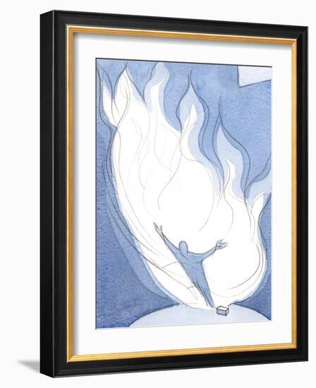 Christ's Love of the Father is like Fire Meeting Fire, in Which We Share and are Purified, 2001 (W/-Elizabeth Wang-Framed Giclee Print