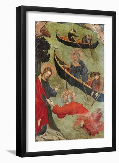 Christ Saves St Peter, 1411-1413-Luis Borrassa-Framed Giclee Print