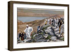 Christ Sending Out the Seventy Disciples, Two by Two-James Tissot-Framed Giclee Print