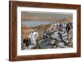 Christ Sending Out the Seventy Disciples, Two by Two-James Tissot-Framed Giclee Print