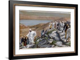 Christ Sending Out the Seventy Disciples, Two by Two-James Tissot-Framed Giclee Print